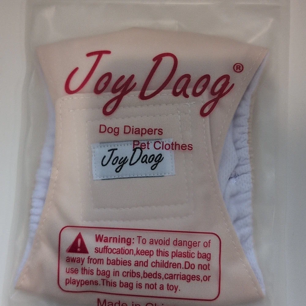 NWT 5 Pack Joy Daog Male Washable Reusable Diapers Size XS